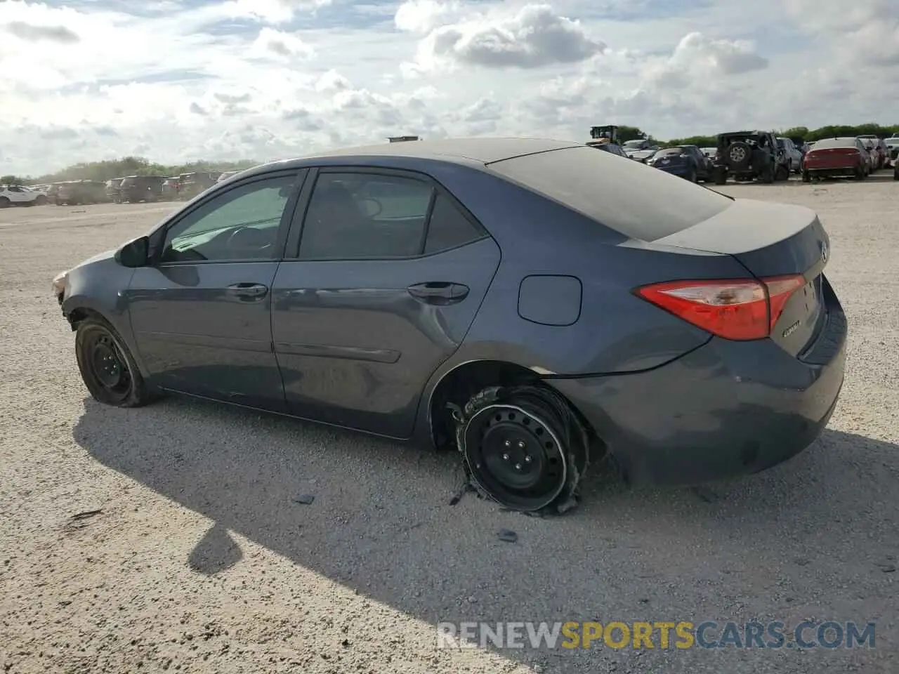 2 Photograph of a damaged car 2T1BURHE4KC186703 TOYOTA COROLLA 2019