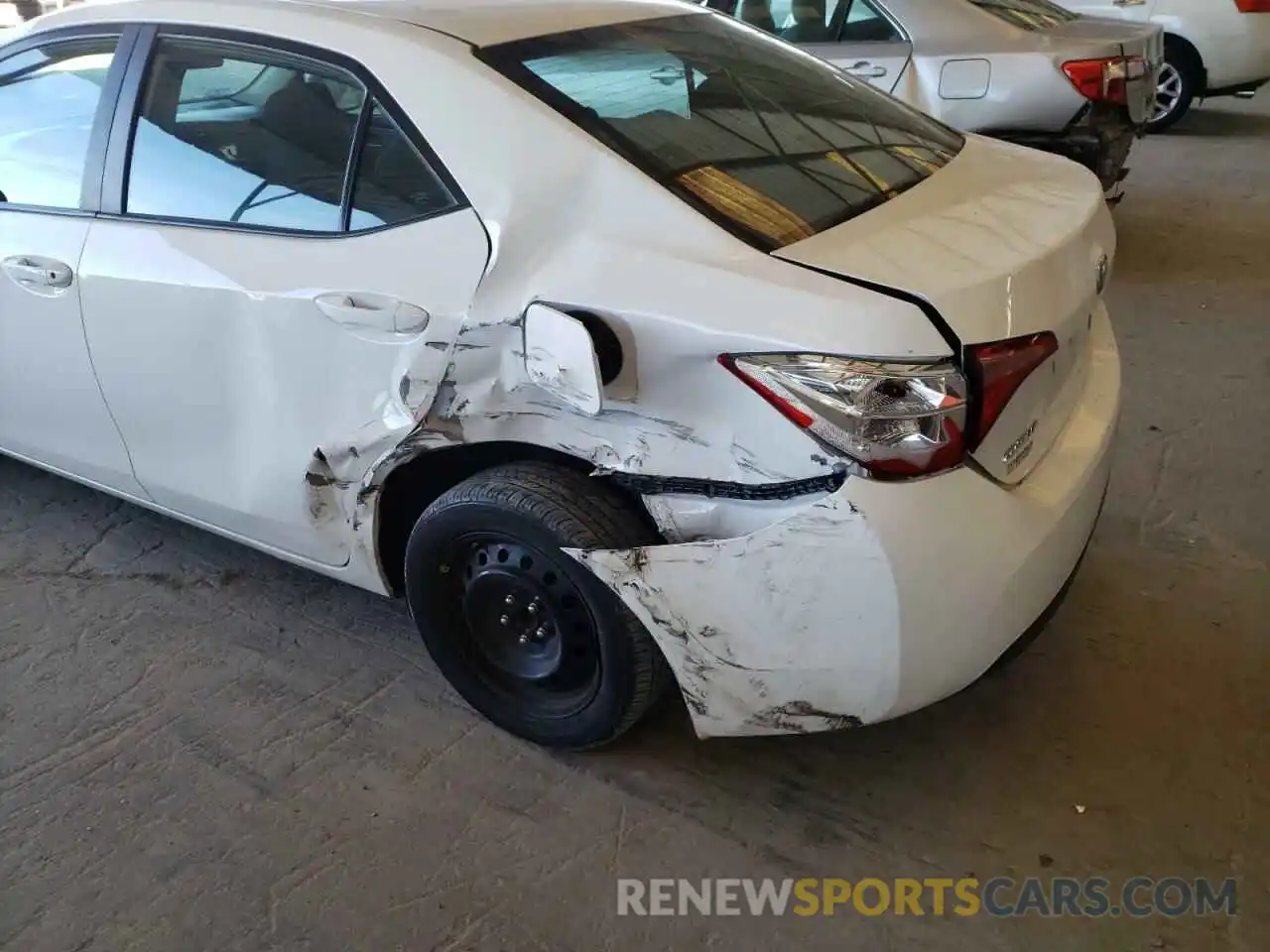 9 Photograph of a damaged car 2T1BURHE4KC186989 TOYOTA COROLLA 2019