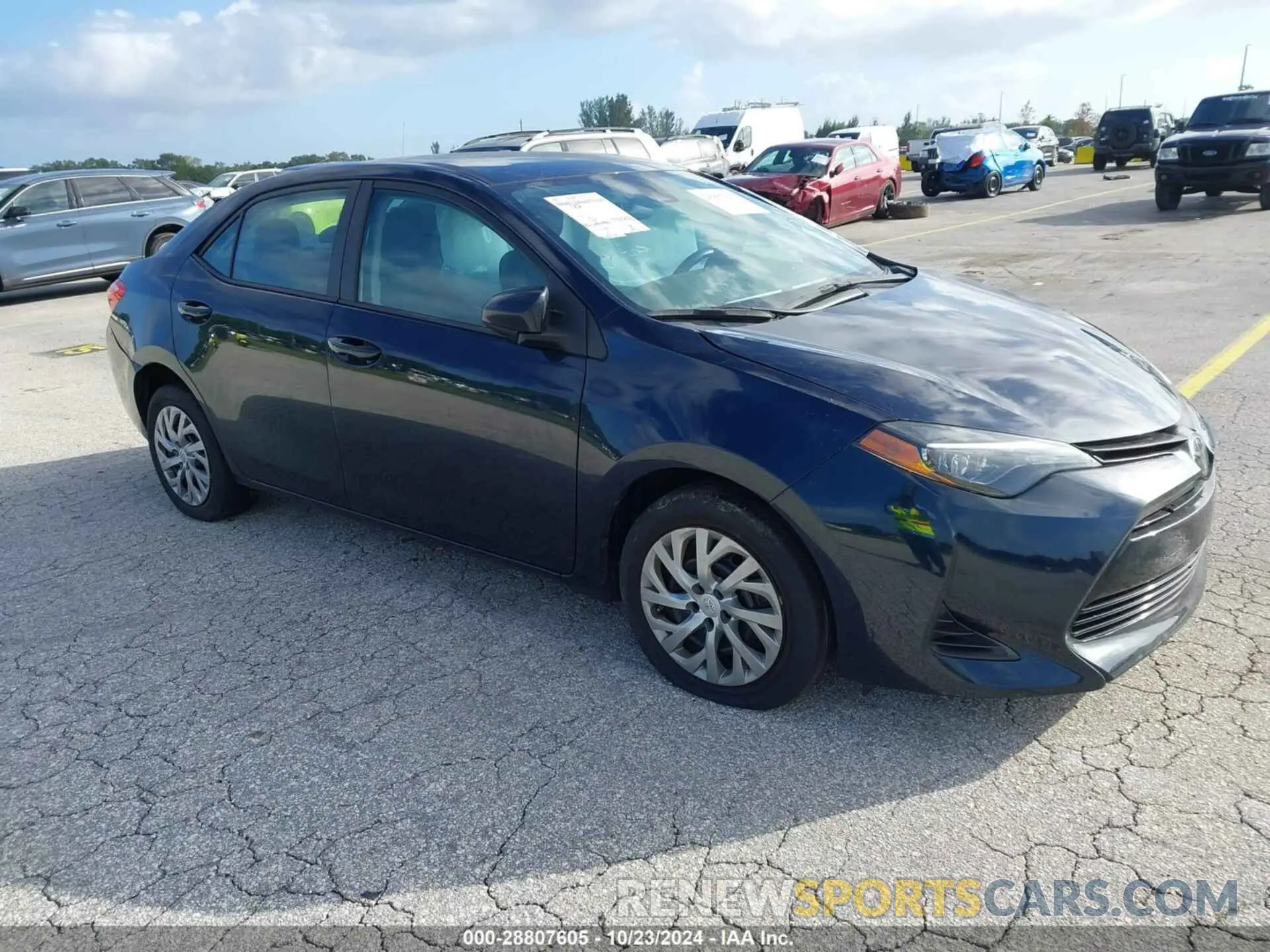 1 Photograph of a damaged car 2T1BURHE4KC188922 TOYOTA COROLLA 2019