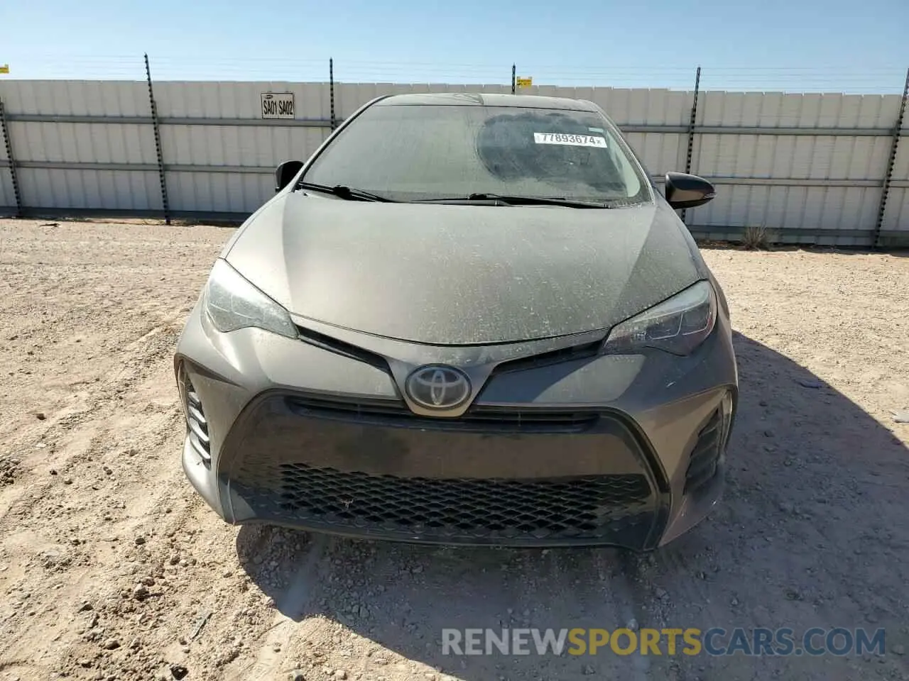 5 Photograph of a damaged car 2T1BURHE4KC200275 TOYOTA COROLLA 2019