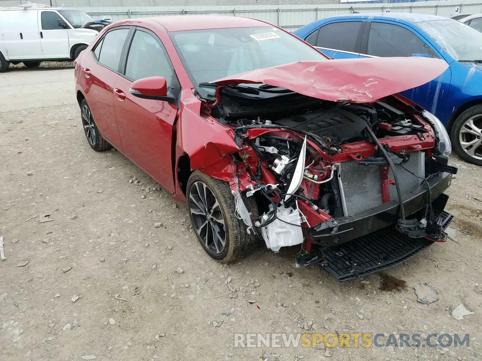 1 Photograph of a damaged car 2T1BURHE4KC201751 TOYOTA COROLLA 2019