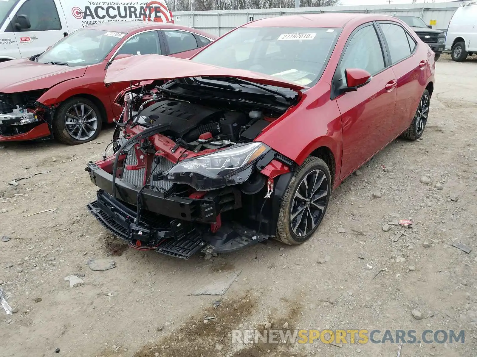 2 Photograph of a damaged car 2T1BURHE4KC201751 TOYOTA COROLLA 2019