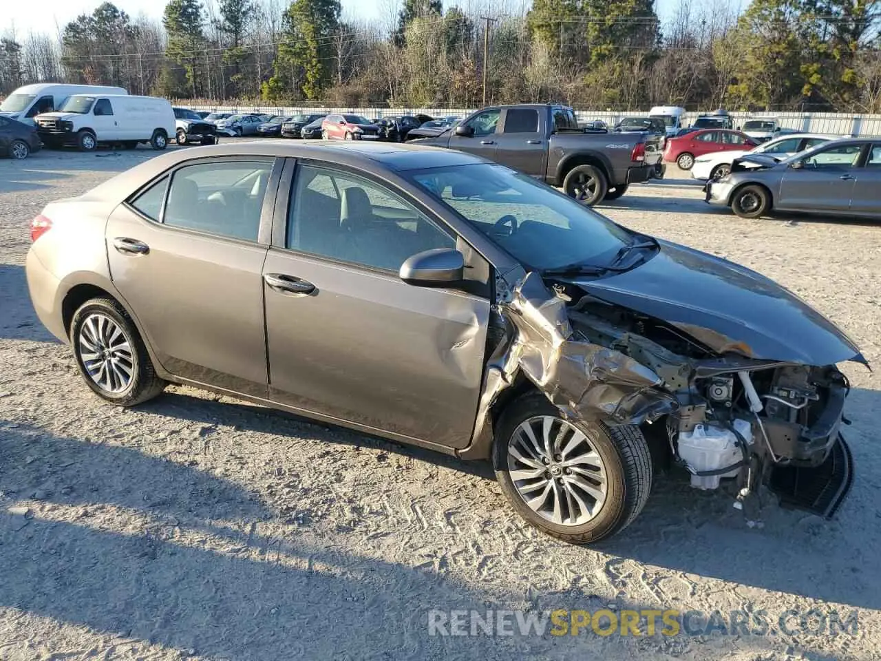 4 Photograph of a damaged car 2T1BURHE4KC203290 TOYOTA COROLLA 2019