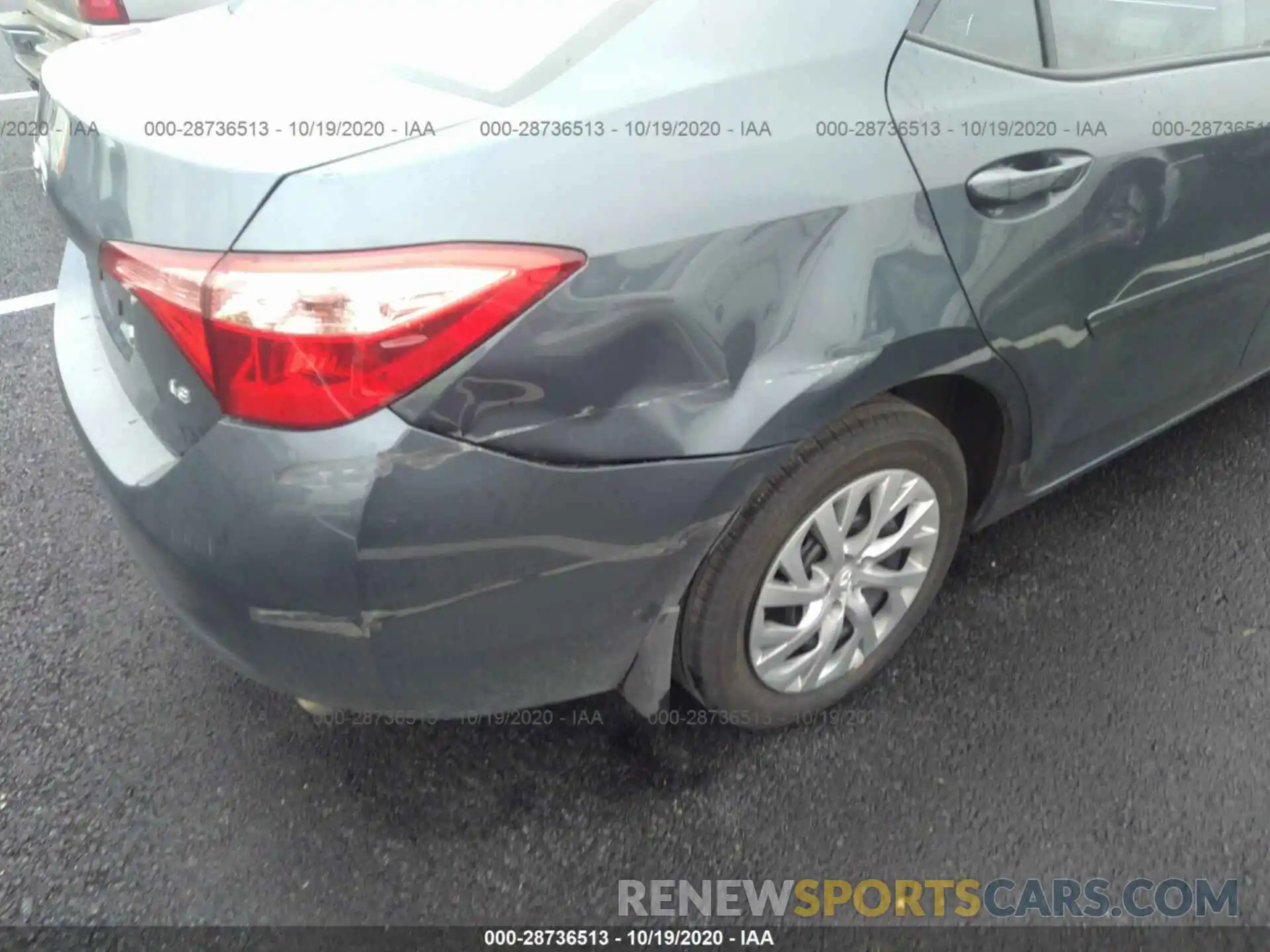 6 Photograph of a damaged car 2T1BURHE4KC205203 TOYOTA COROLLA 2019