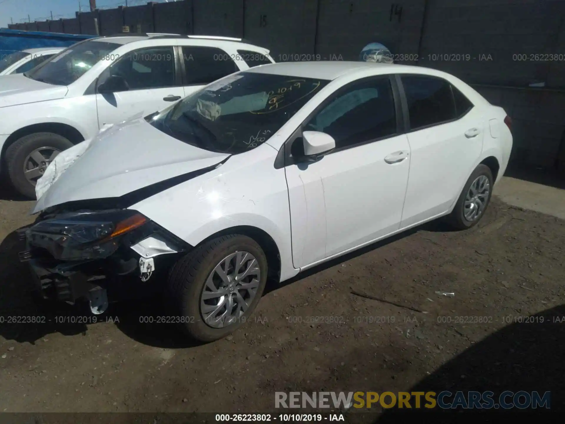 3 Photograph of a damaged car 2T1BURHE4KC205783 TOYOTA COROLLA 2019