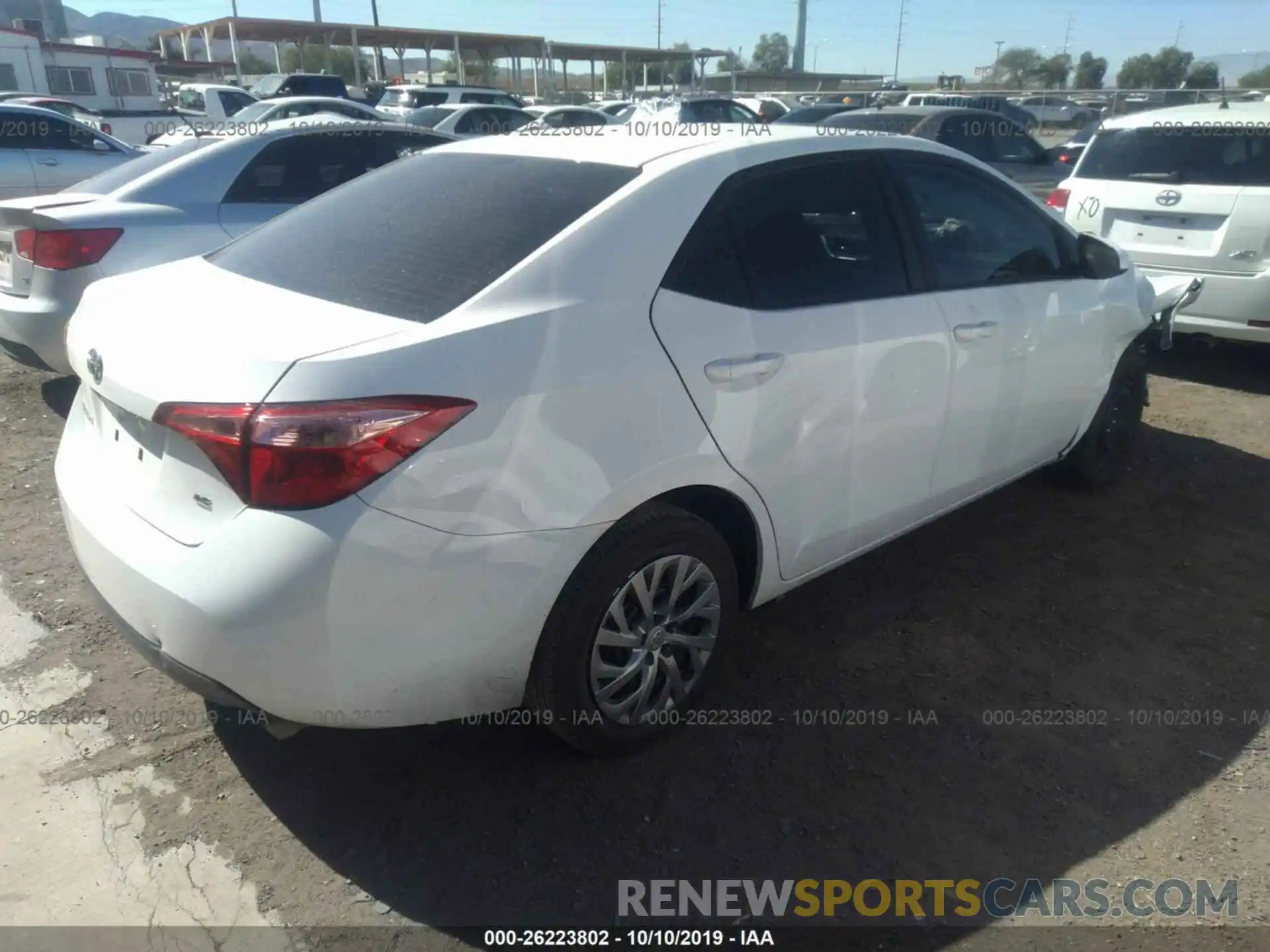 7 Photograph of a damaged car 2T1BURHE4KC205783 TOYOTA COROLLA 2019