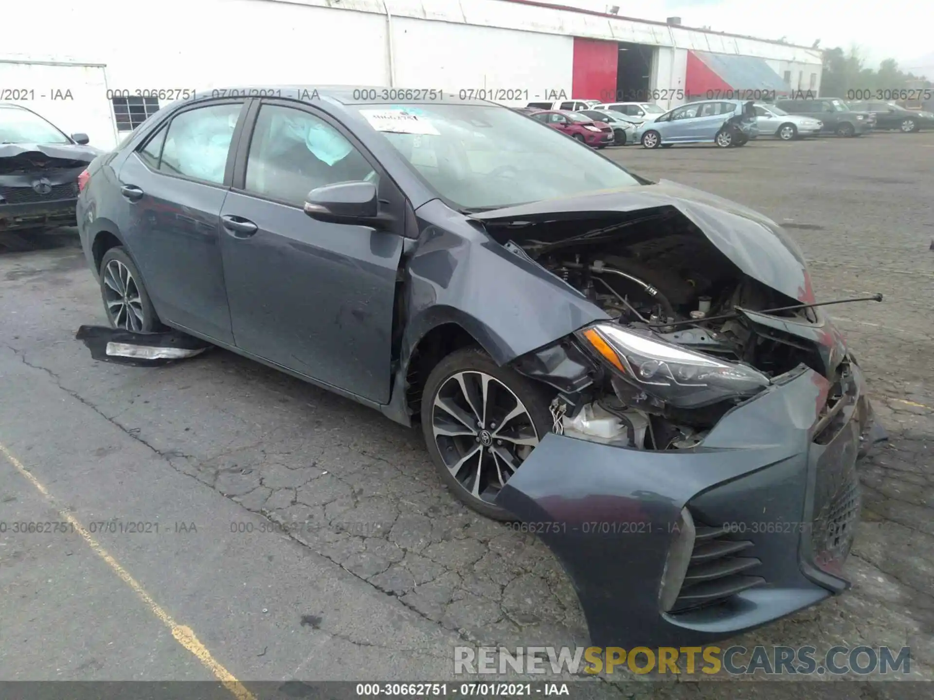 1 Photograph of a damaged car 2T1BURHE4KC209784 TOYOTA COROLLA 2019