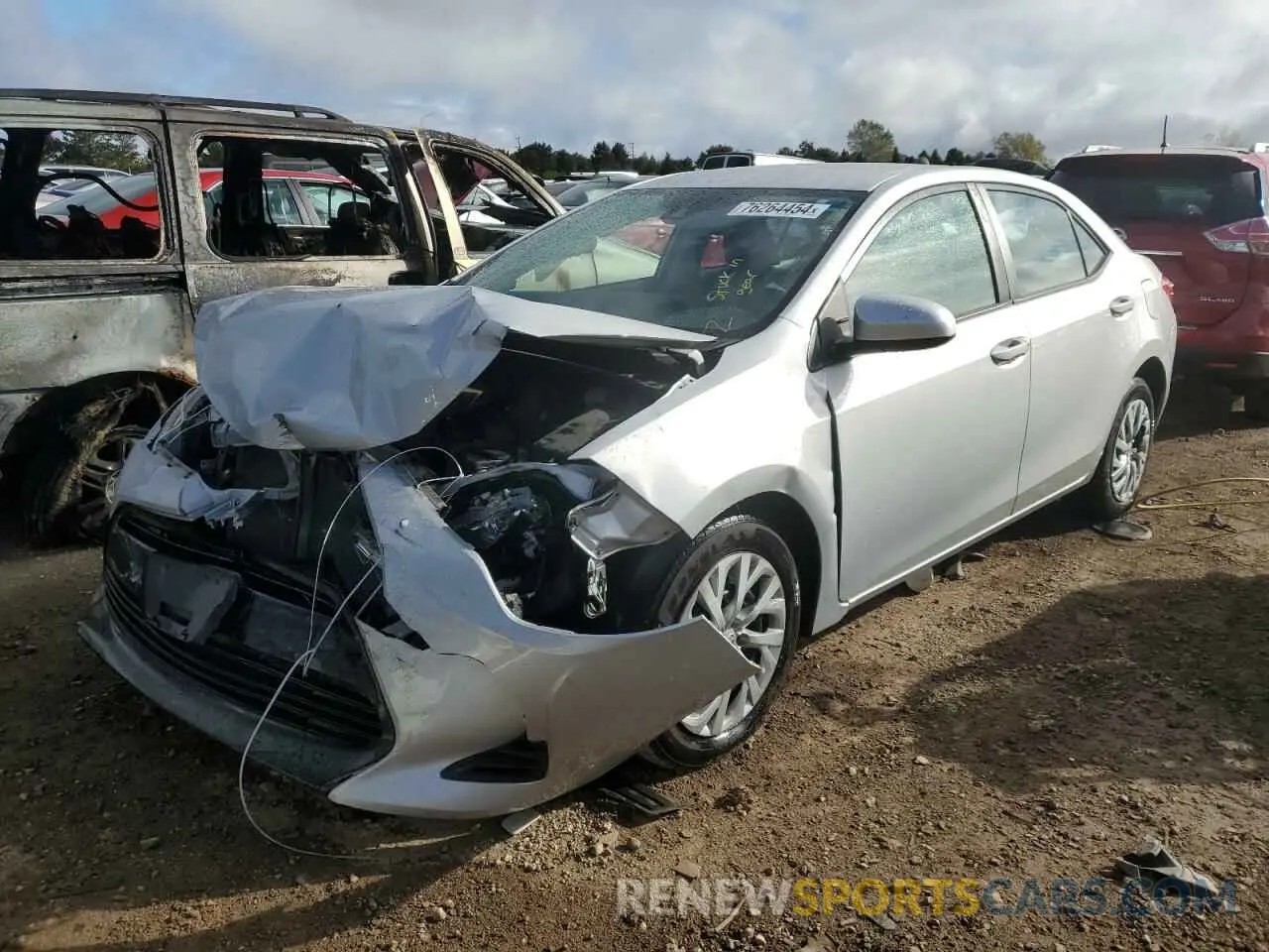 1 Photograph of a damaged car 2T1BURHE4KC210885 TOYOTA COROLLA 2019