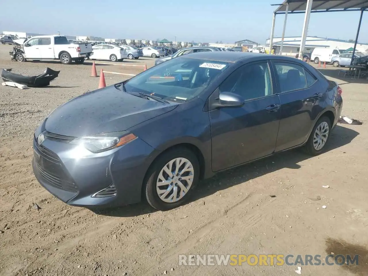 1 Photograph of a damaged car 2T1BURHE4KC224544 TOYOTA COROLLA 2019