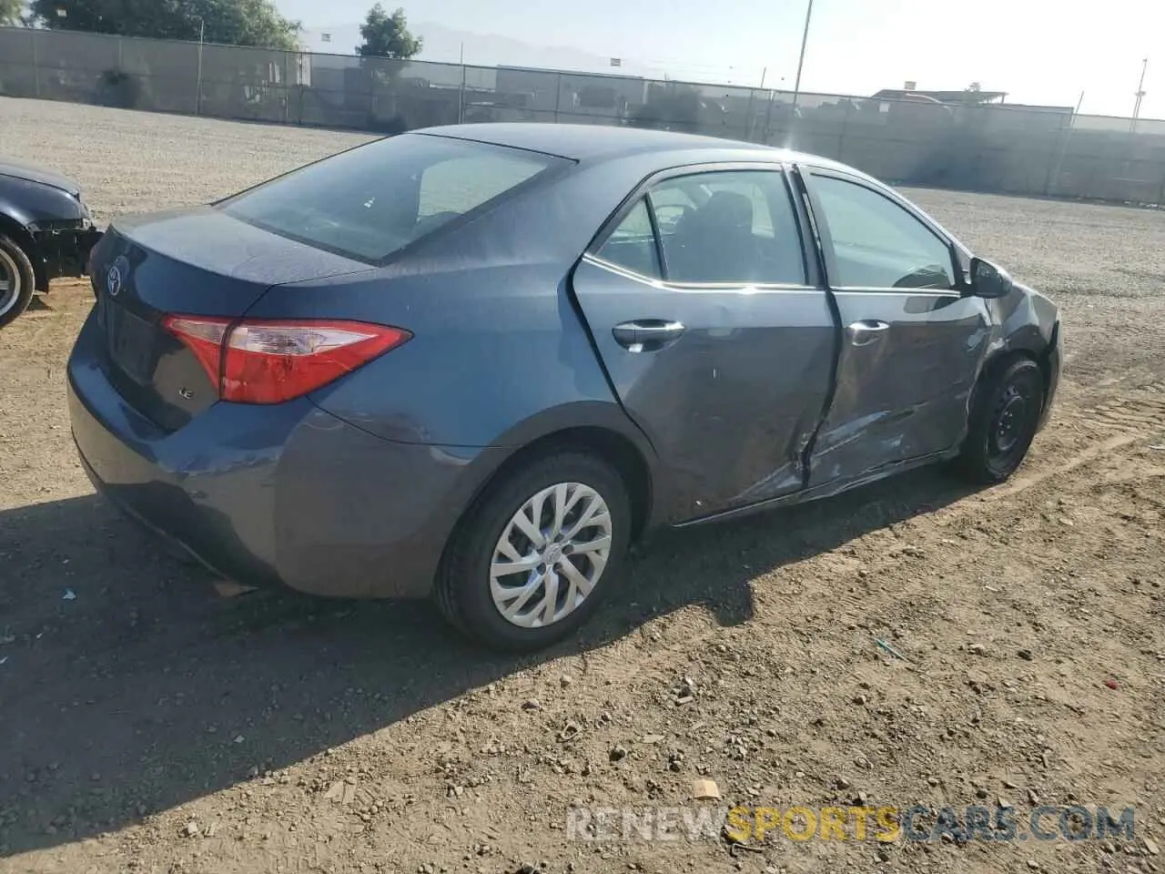 3 Photograph of a damaged car 2T1BURHE4KC224544 TOYOTA COROLLA 2019