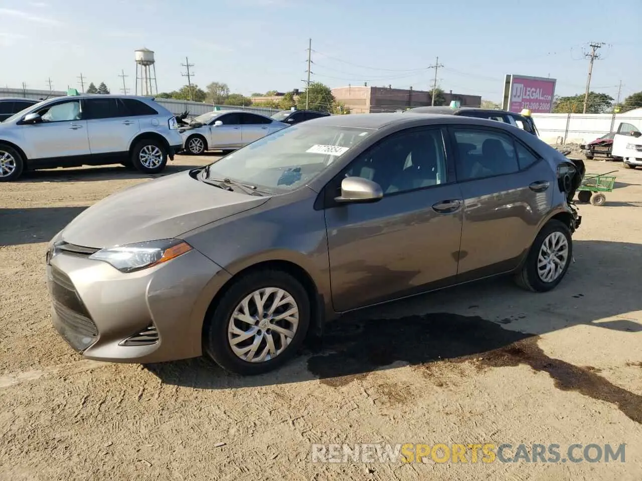 1 Photograph of a damaged car 2T1BURHE4KC227511 TOYOTA COROLLA 2019