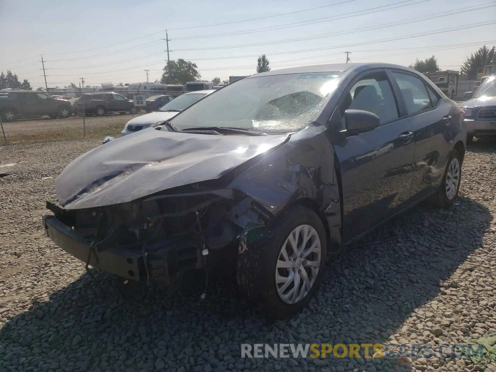 2 Photograph of a damaged car 2T1BURHE4KC230084 TOYOTA COROLLA 2019