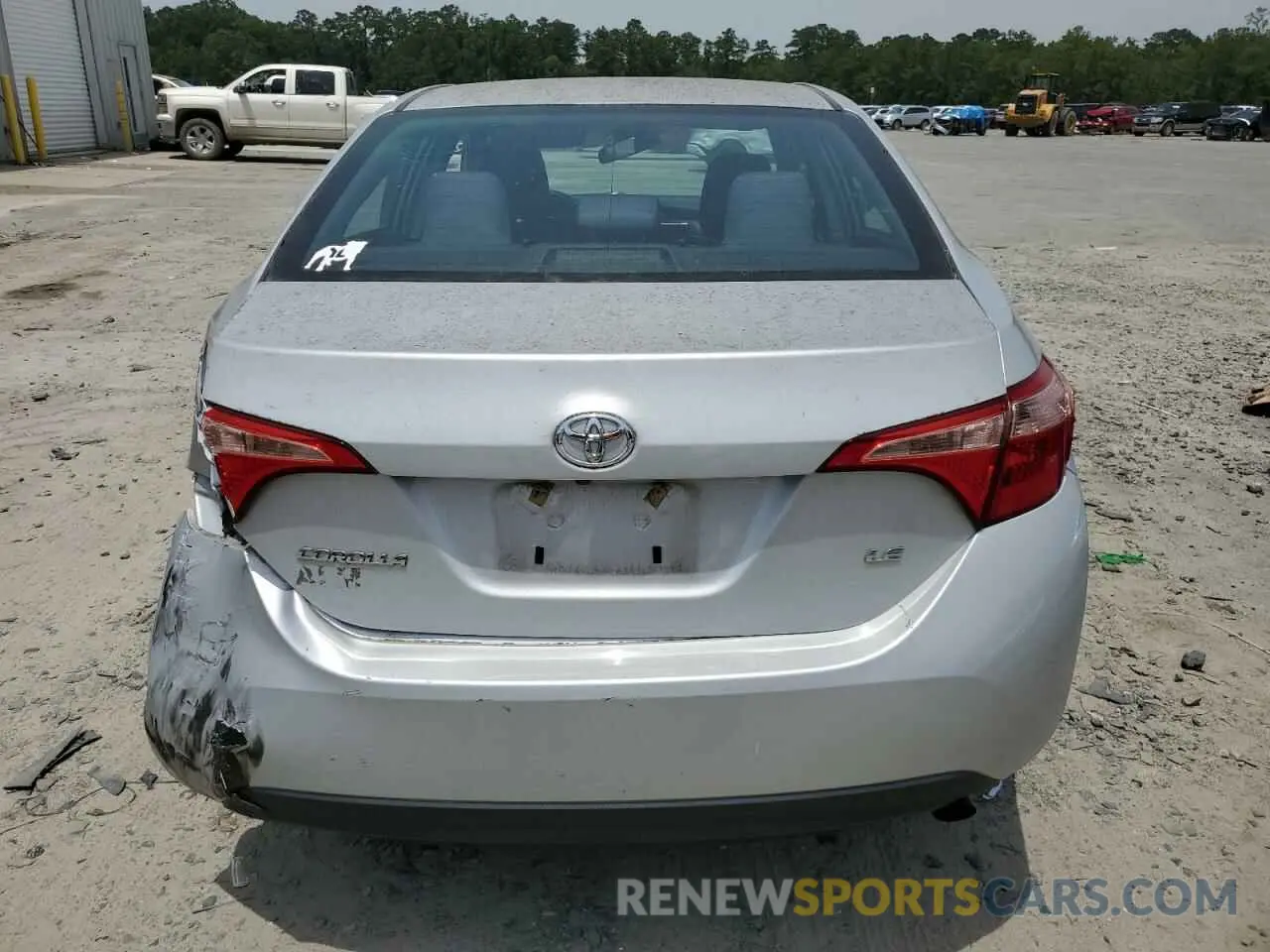 6 Photograph of a damaged car 2T1BURHE4KC241571 TOYOTA COROLLA 2019