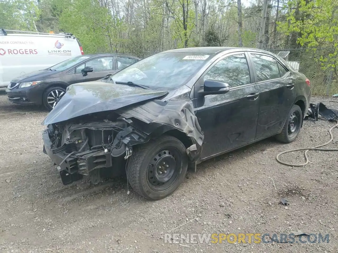 1 Photograph of a damaged car 2T1BURHE4KC243658 TOYOTA COROLLA 2019