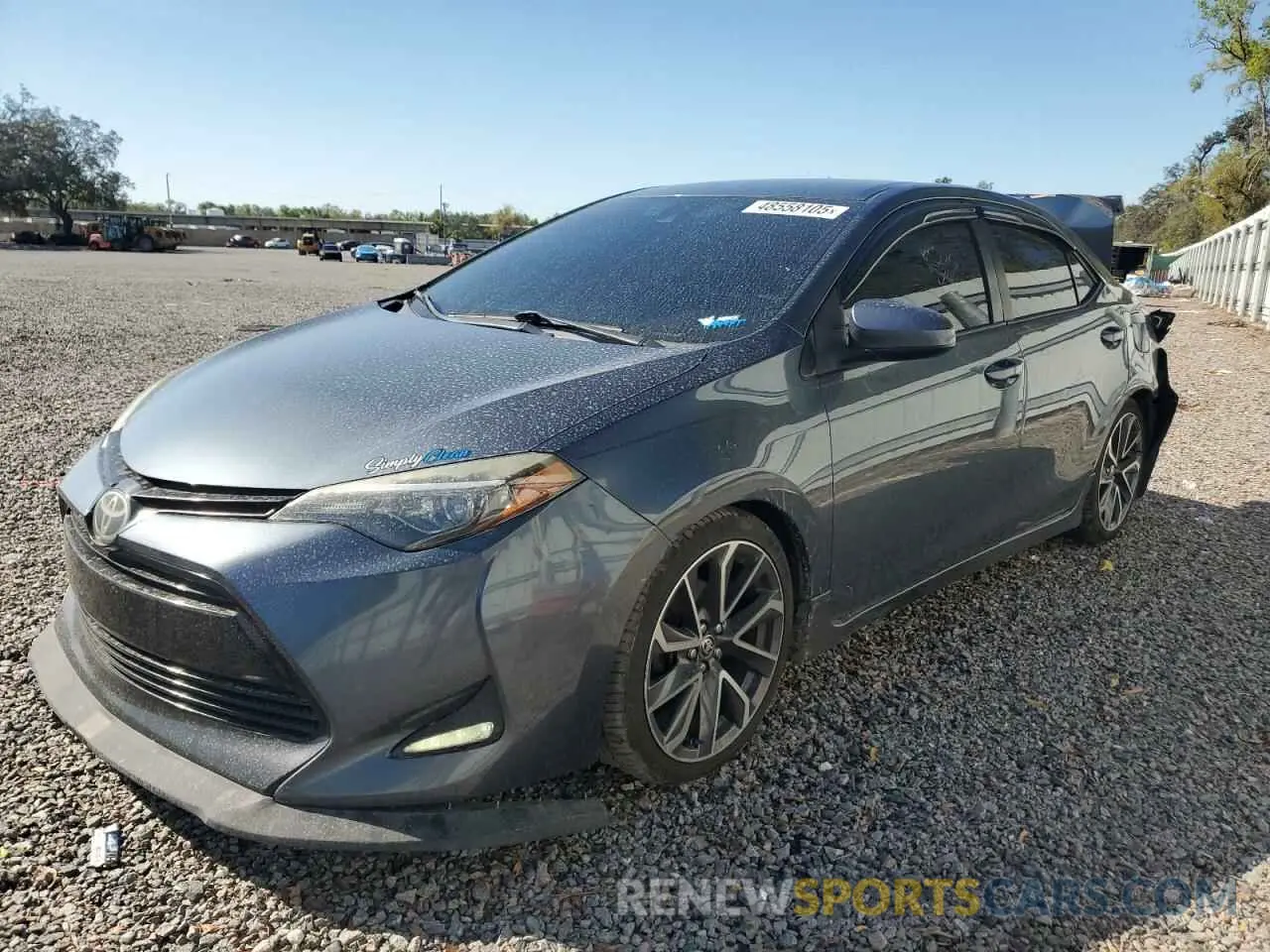 1 Photograph of a damaged car 2T1BURHE5KC127983 TOYOTA COROLLA 2019