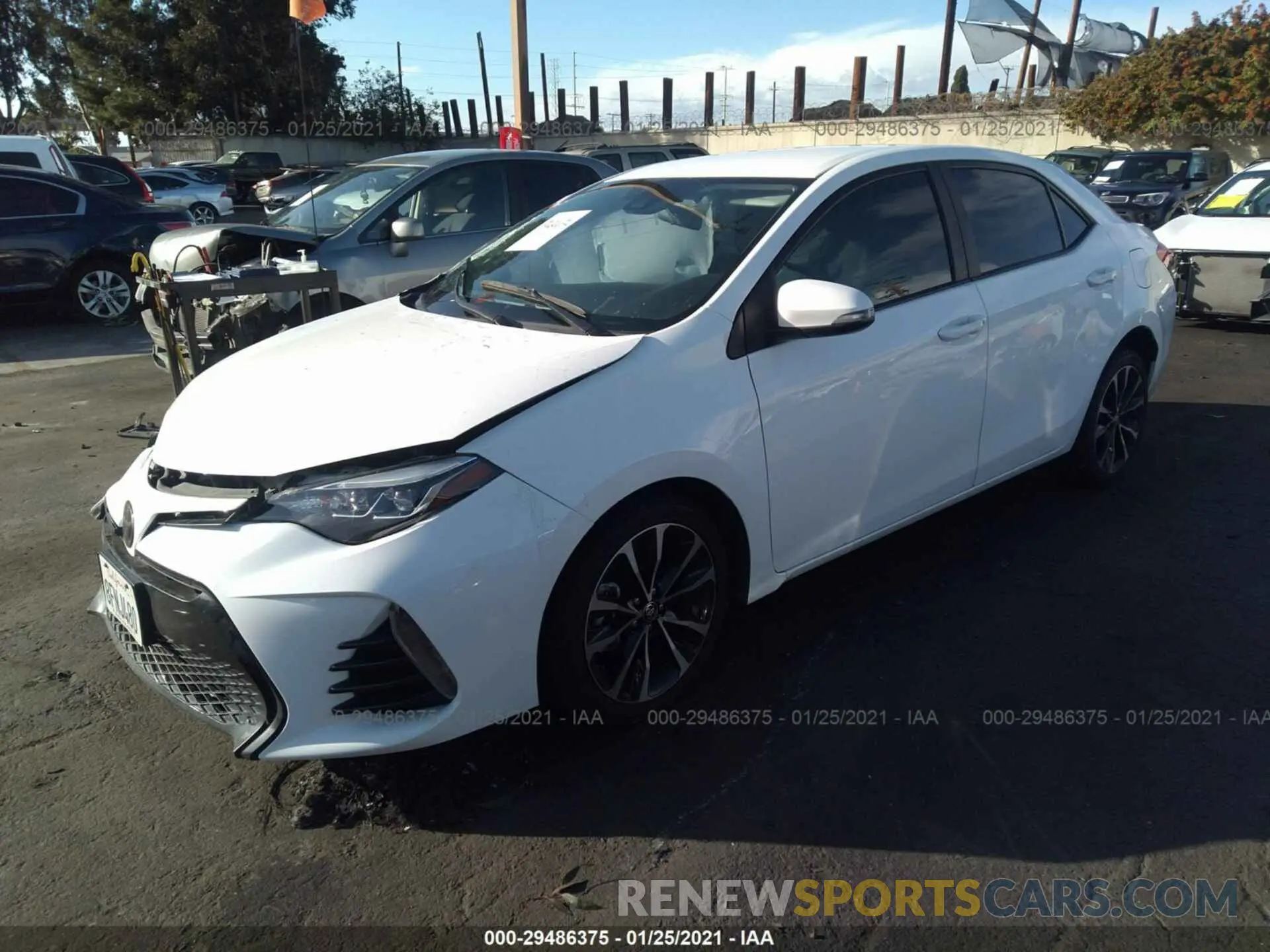 2 Photograph of a damaged car 2T1BURHE5KC129863 TOYOTA COROLLA 2019