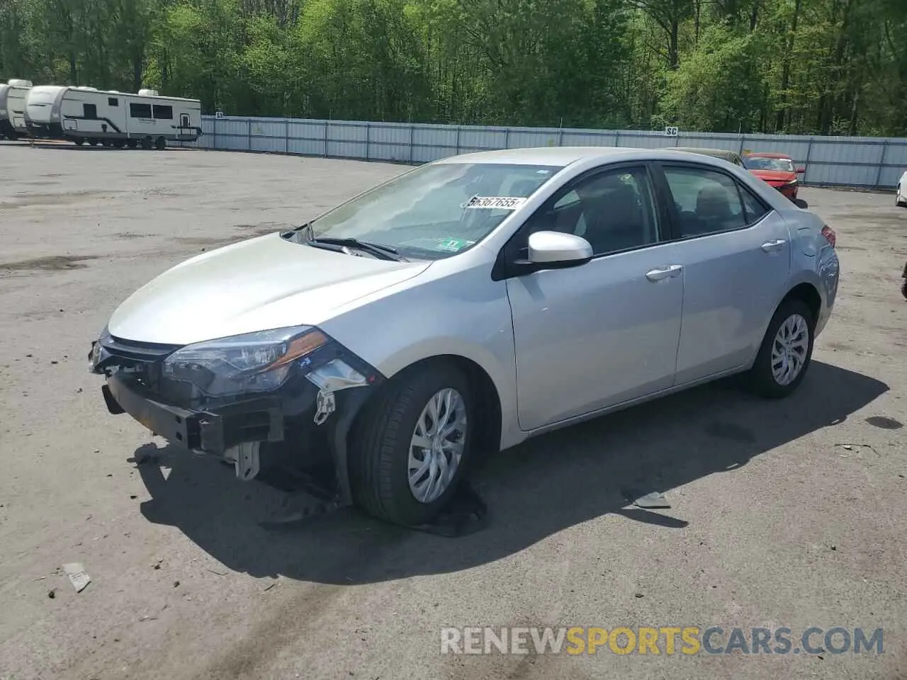 1 Photograph of a damaged car 2T1BURHE5KC144525 TOYOTA COROLLA 2019