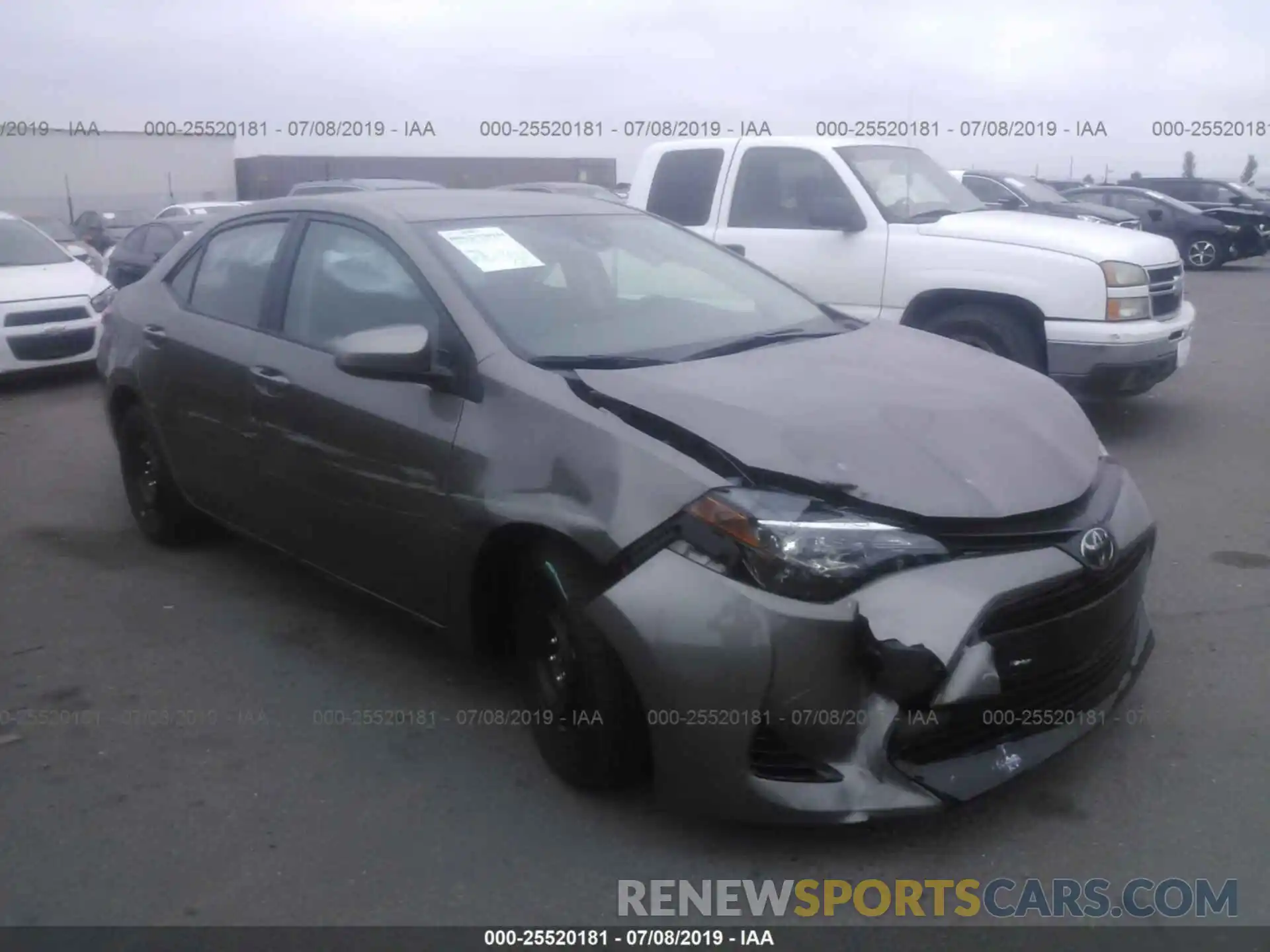 1 Photograph of a damaged car 2T1BURHE5KC150017 TOYOTA COROLLA 2019