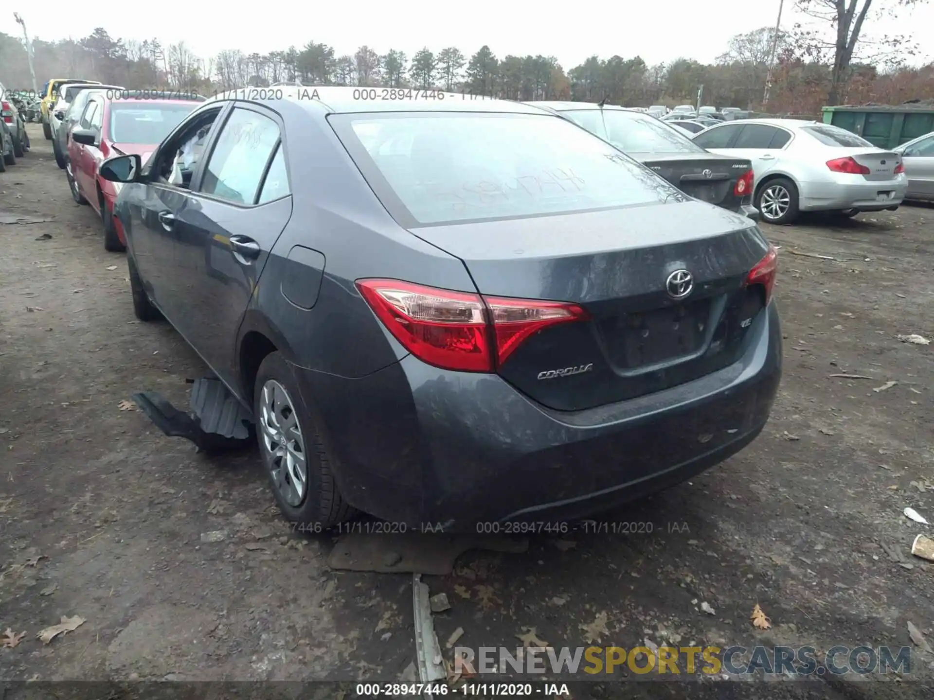 3 Photograph of a damaged car 2T1BURHE5KC150177 TOYOTA COROLLA 2019