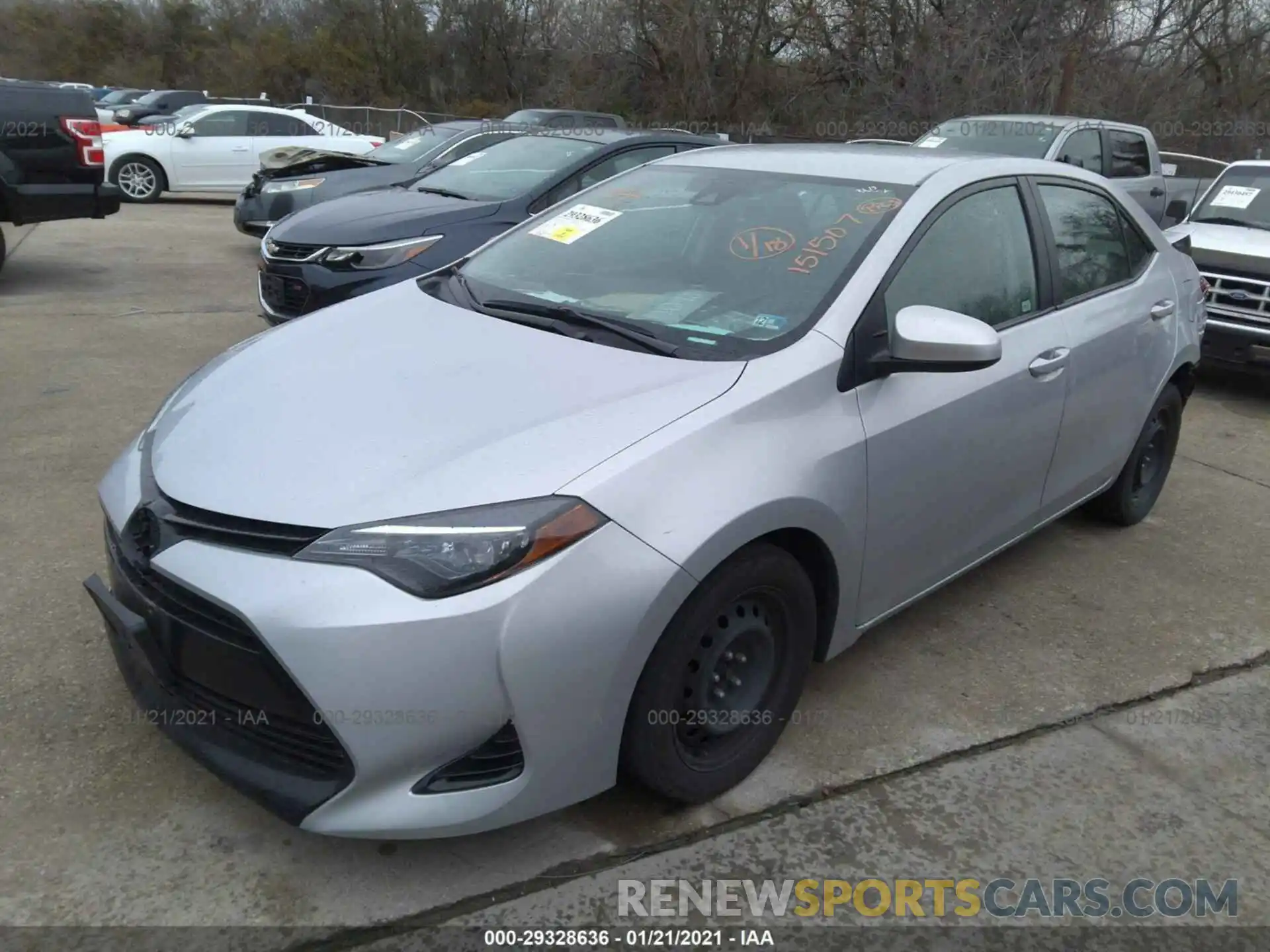 2 Photograph of a damaged car 2T1BURHE5KC151507 TOYOTA COROLLA 2019