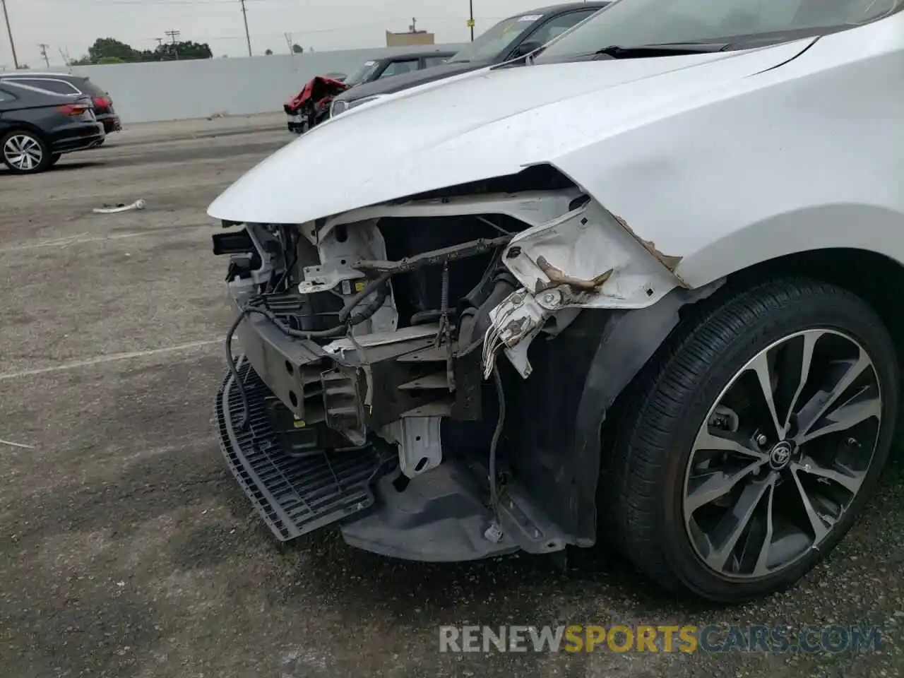 9 Photograph of a damaged car 2T1BURHE5KC152527 TOYOTA COROLLA 2019