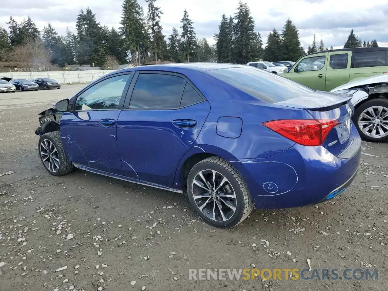 2 Photograph of a damaged car 2T1BURHE5KC157114 TOYOTA COROLLA 2019