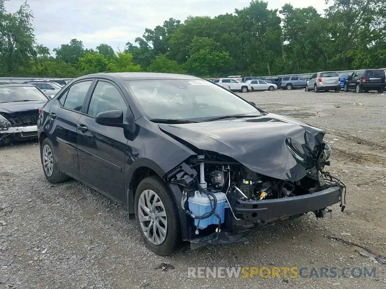 1 Photograph of a damaged car 2T1BURHE5KC163009 TOYOTA COROLLA 2019