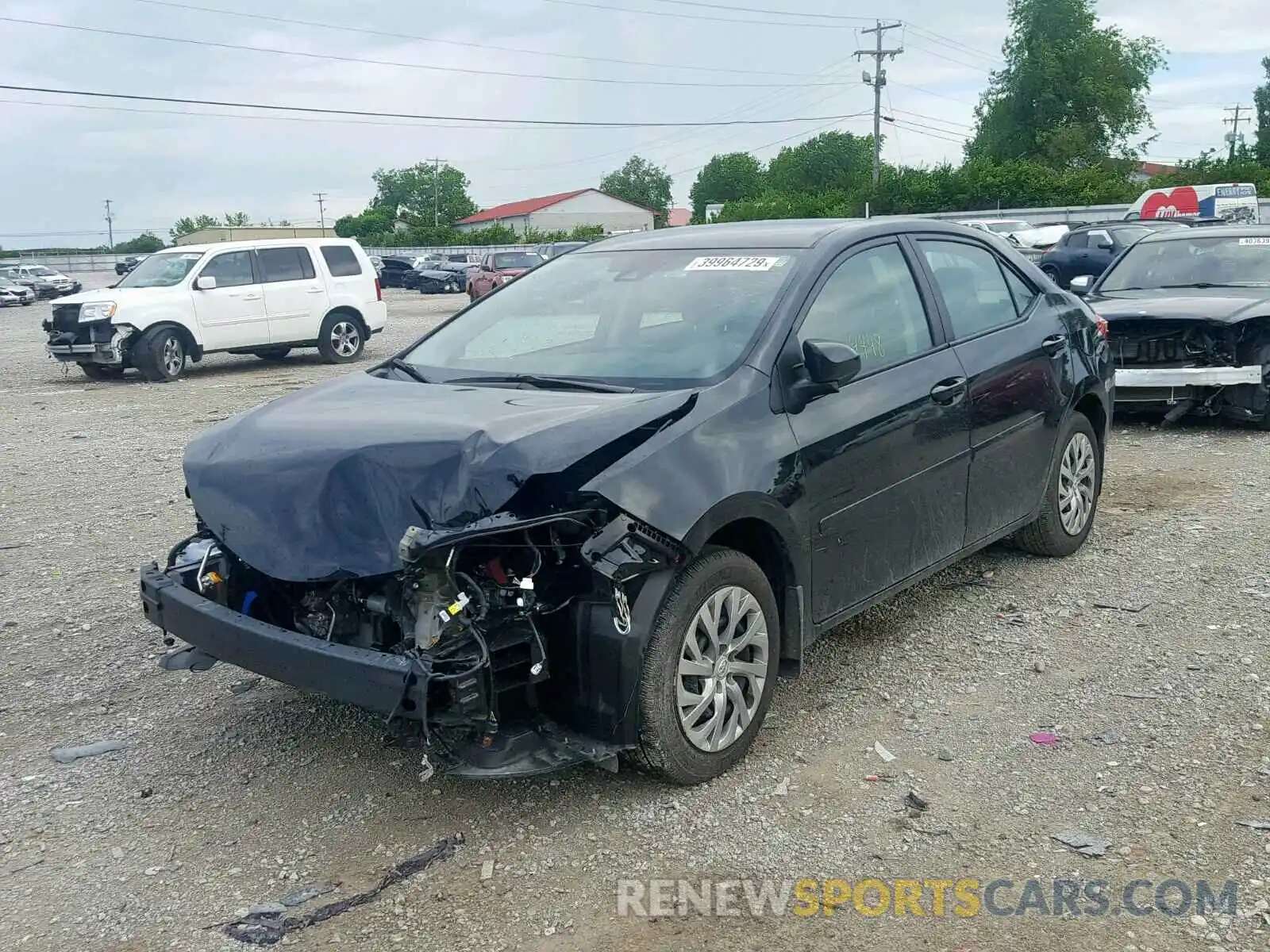 2 Photograph of a damaged car 2T1BURHE5KC163009 TOYOTA COROLLA 2019