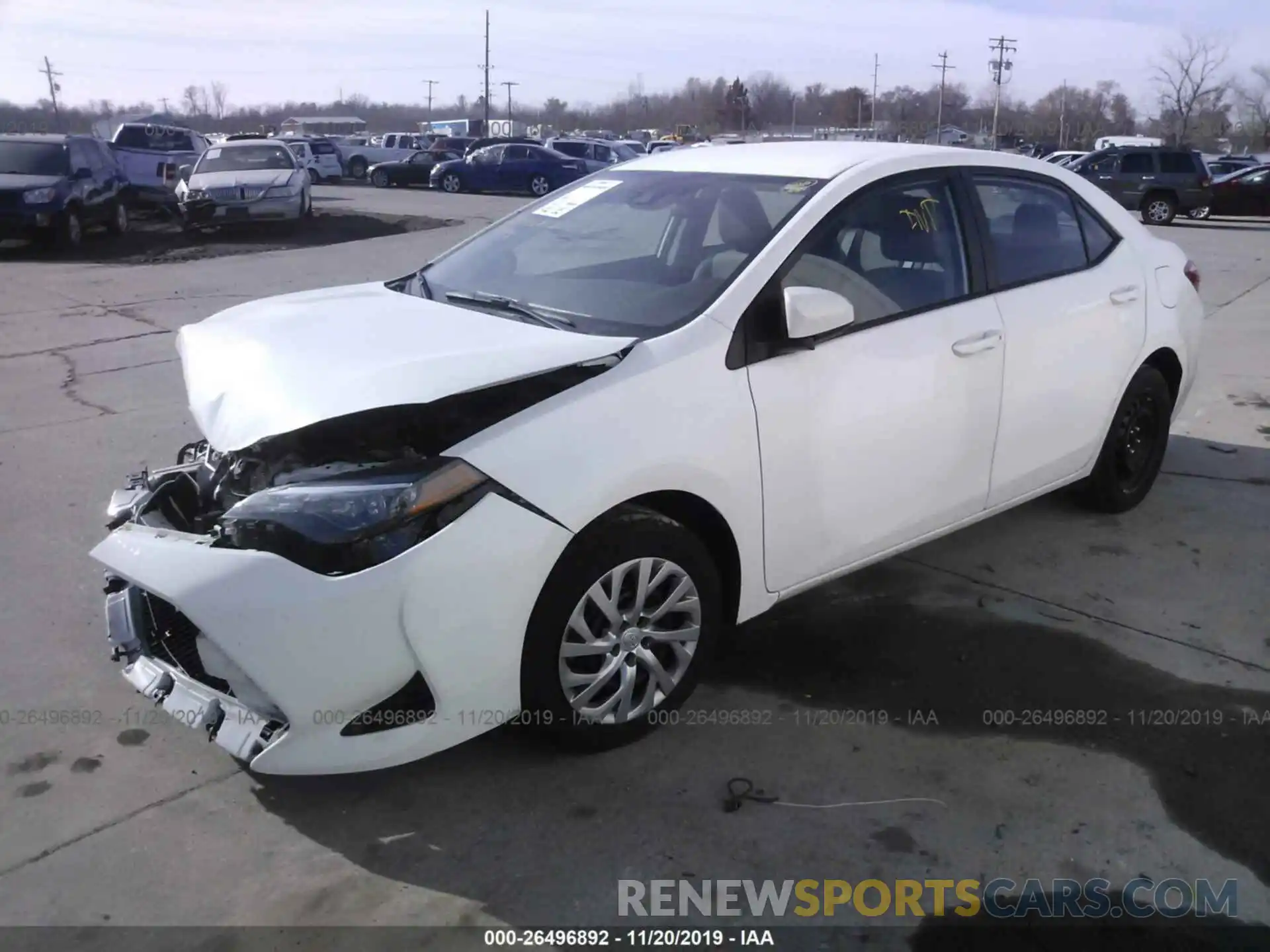 2 Photograph of a damaged car 2T1BURHE5KC165178 TOYOTA COROLLA 2019