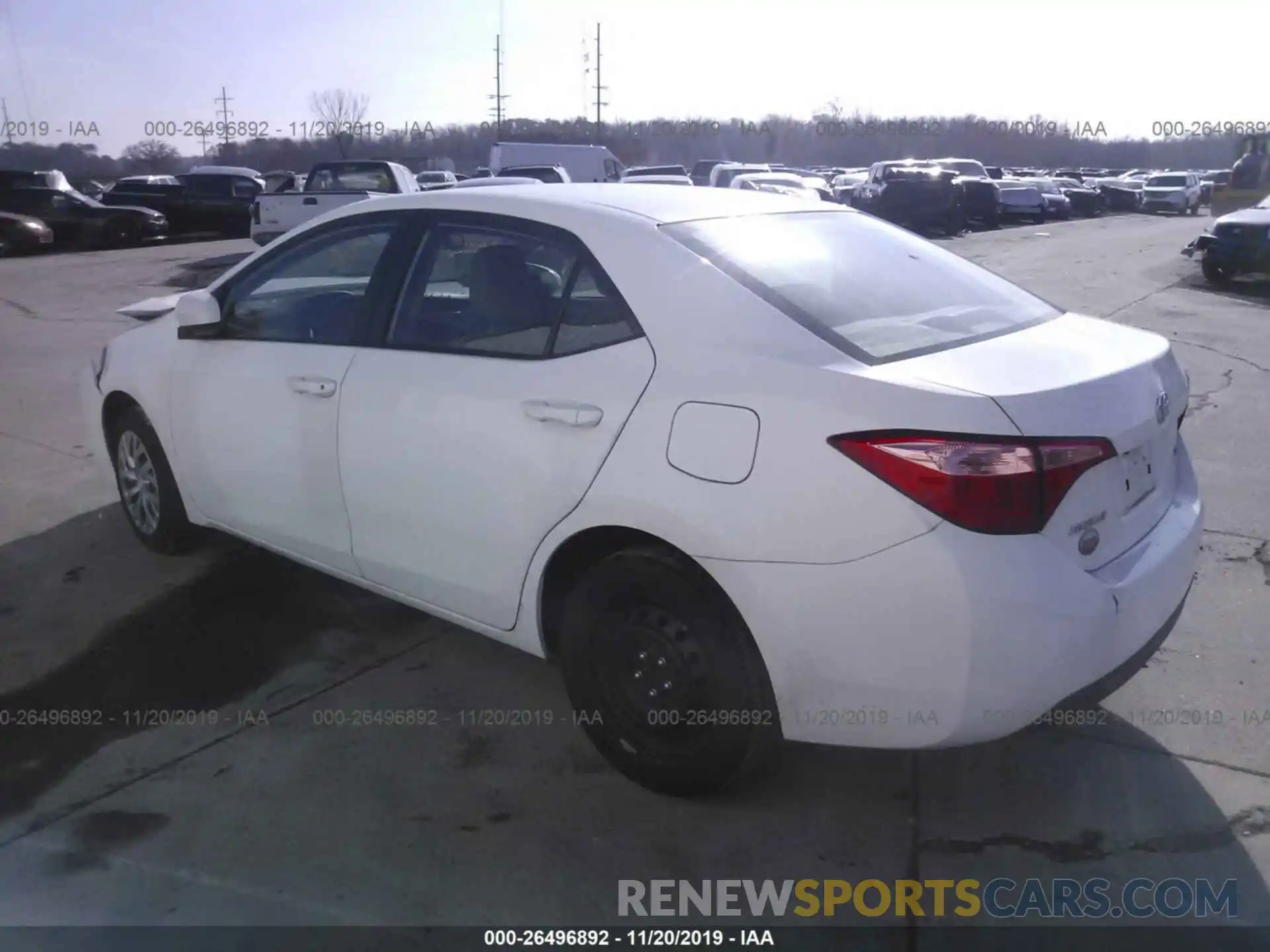 3 Photograph of a damaged car 2T1BURHE5KC165178 TOYOTA COROLLA 2019