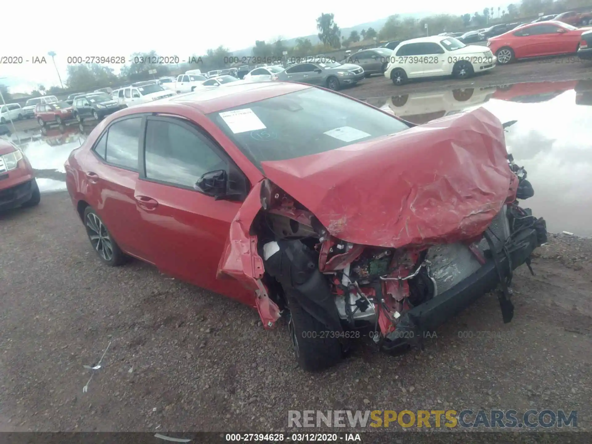 1 Photograph of a damaged car 2T1BURHE5KC173300 TOYOTA COROLLA 2019