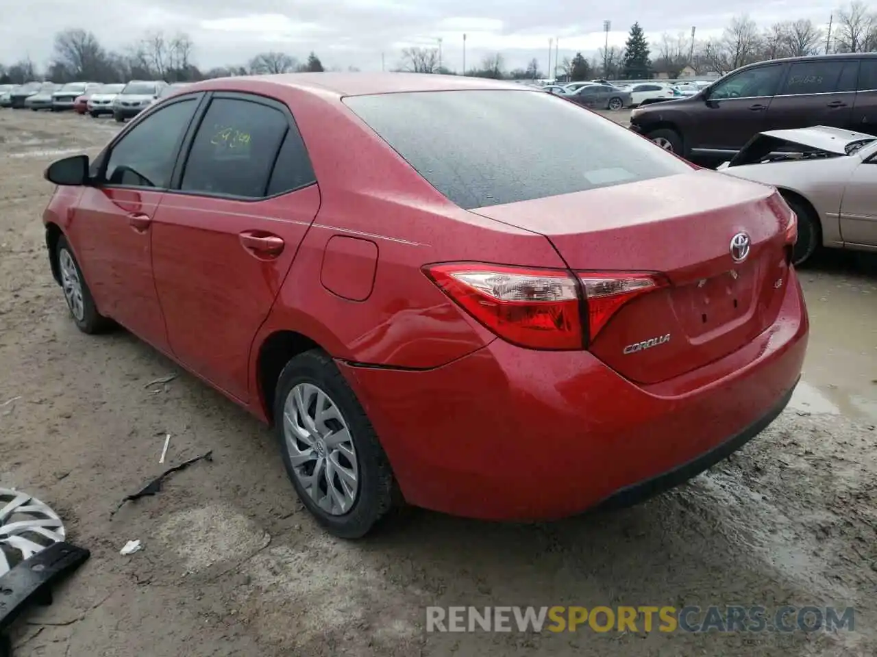 3 Photograph of a damaged car 2T1BURHE5KC177802 TOYOTA COROLLA 2019