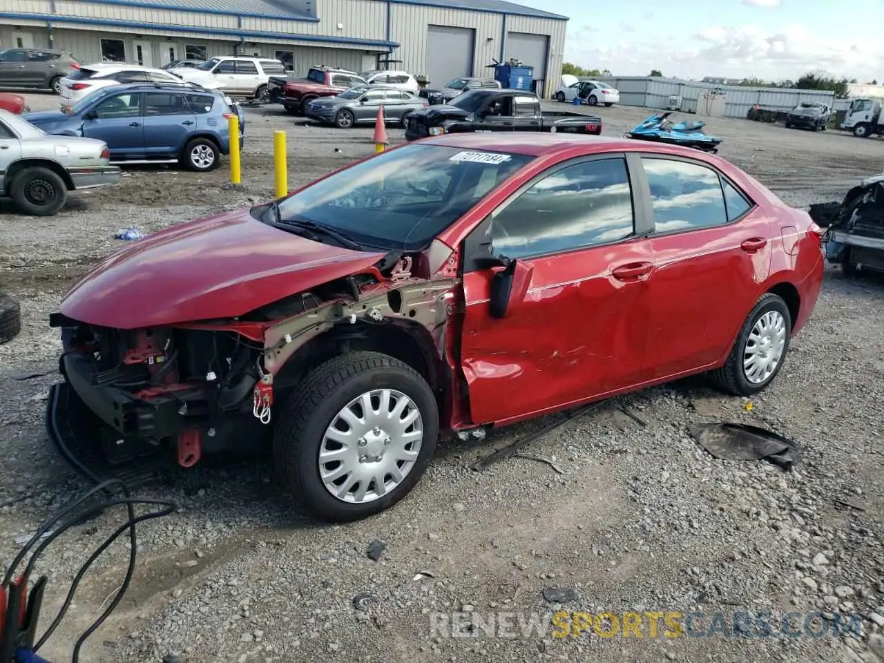 1 Photograph of a damaged car 2T1BURHE5KC180506 TOYOTA COROLLA 2019