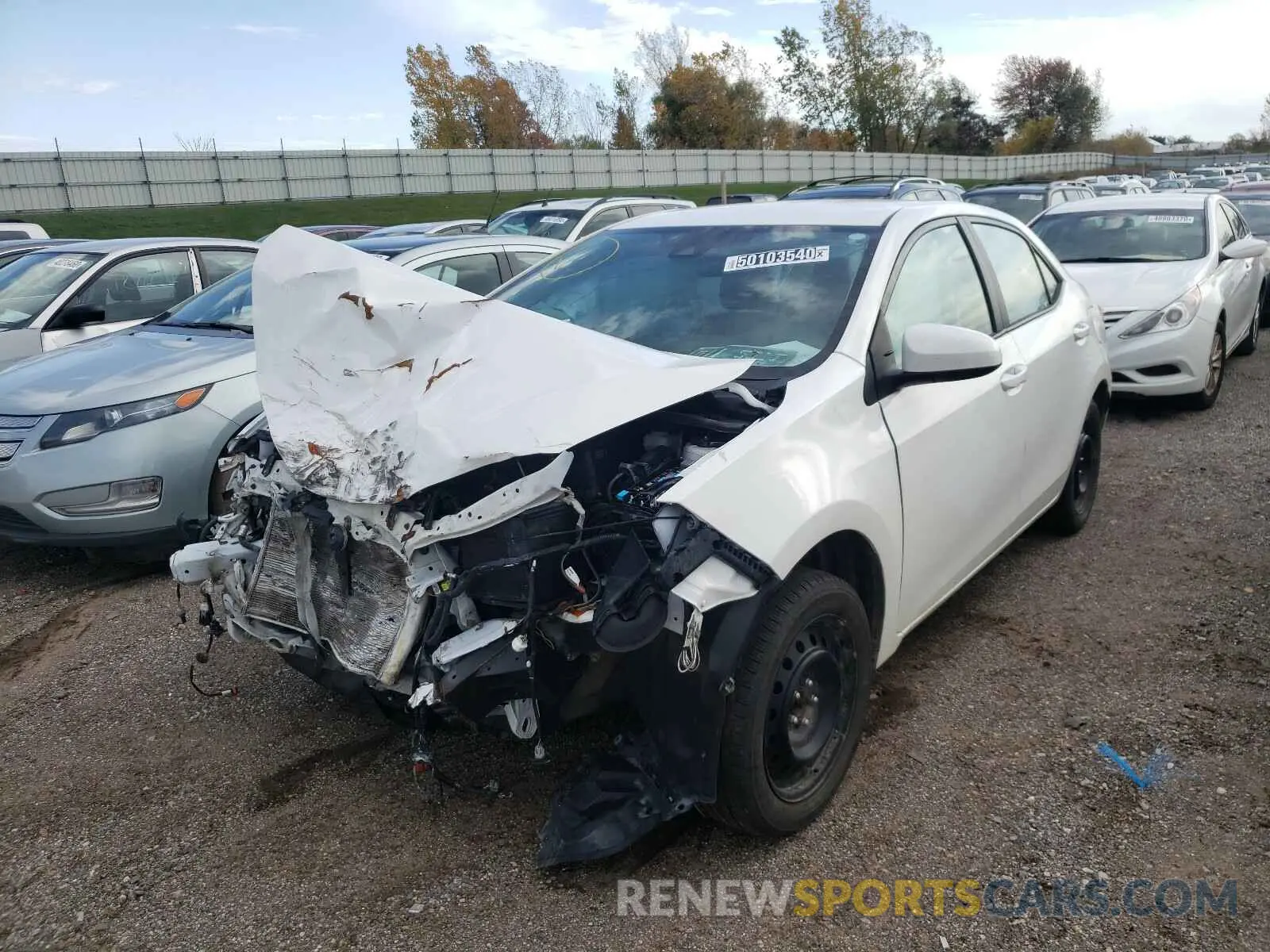 2 Photograph of a damaged car 2T1BURHE5KC181610 TOYOTA COROLLA 2019