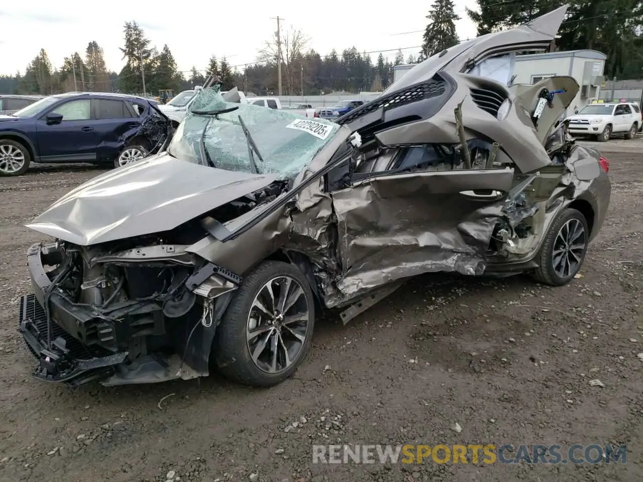 1 Photograph of a damaged car 2T1BURHE5KC184667 TOYOTA COROLLA 2019