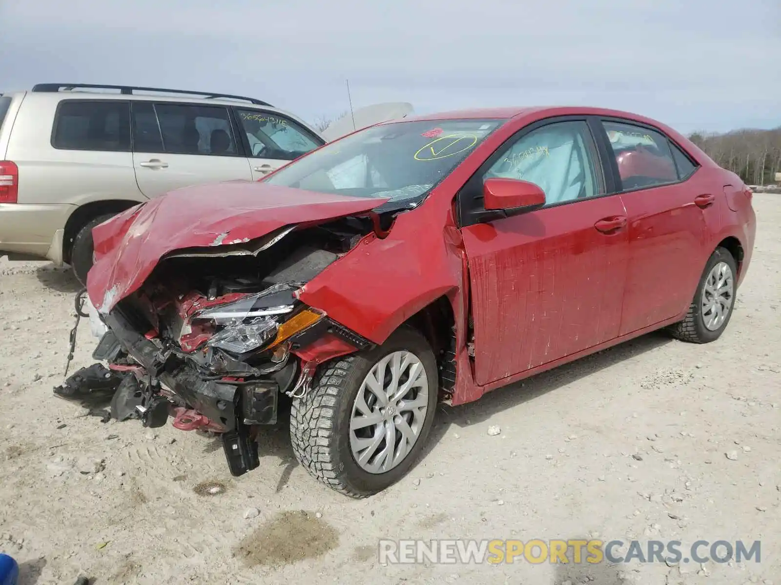 2 Photograph of a damaged car 2T1BURHE5KC184989 TOYOTA COROLLA 2019