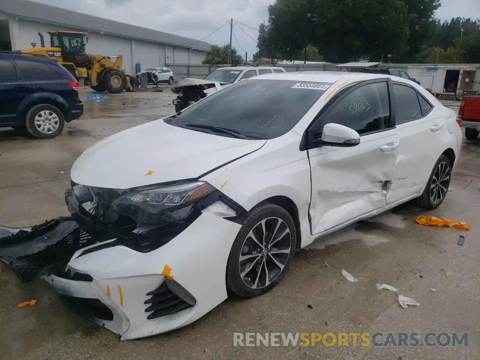 2 Photograph of a damaged car 2T1BURHE5KC202309 TOYOTA COROLLA 2019