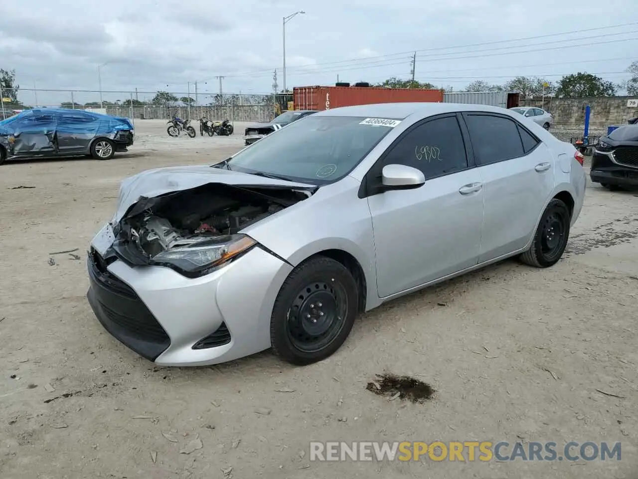 1 Photograph of a damaged car 2T1BURHE5KC203413 TOYOTA COROLLA 2019