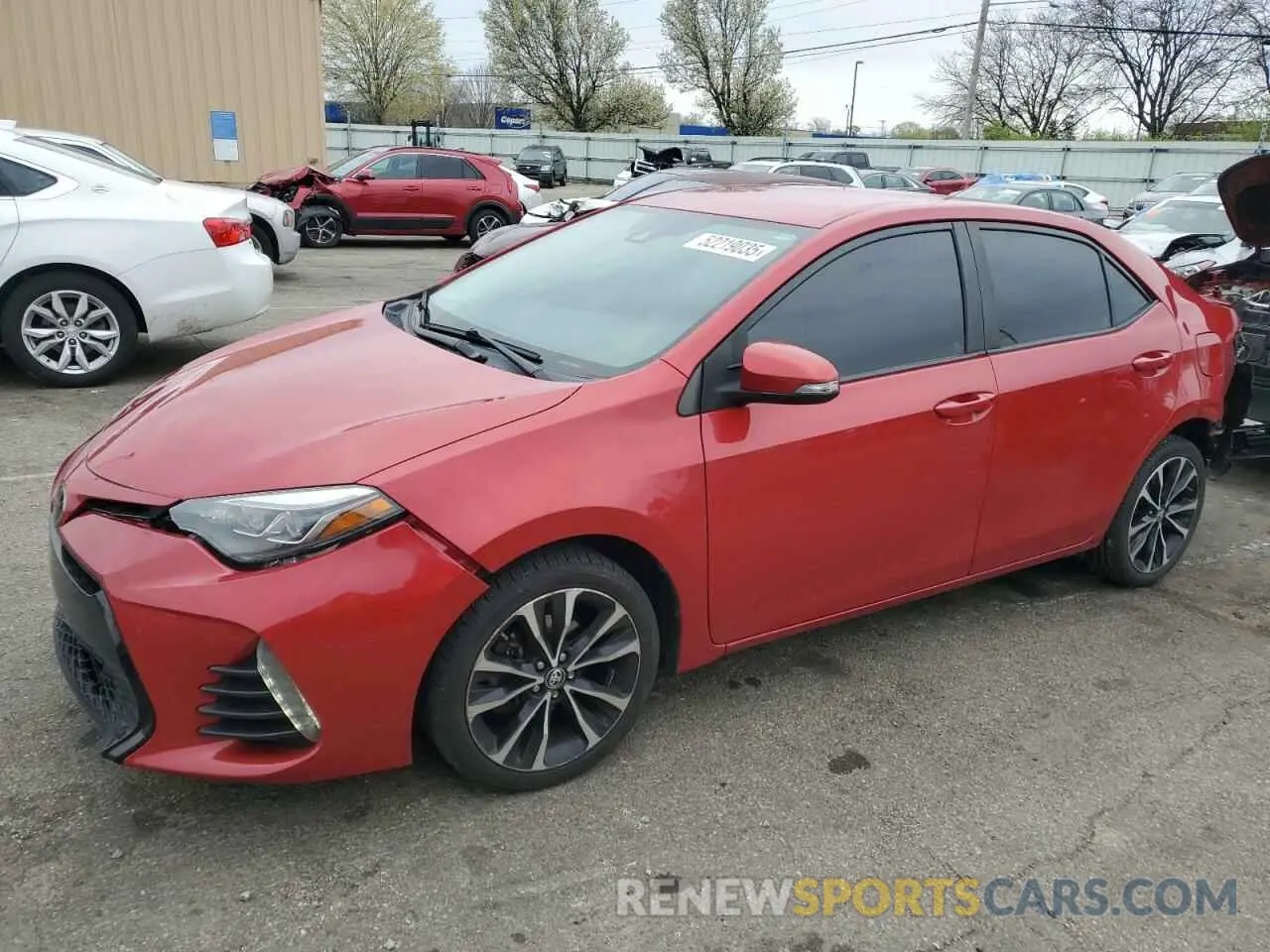 1 Photograph of a damaged car 2T1BURHE5KC206876 TOYOTA COROLLA 2019