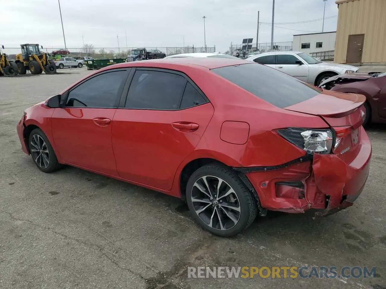 2 Photograph of a damaged car 2T1BURHE5KC206876 TOYOTA COROLLA 2019