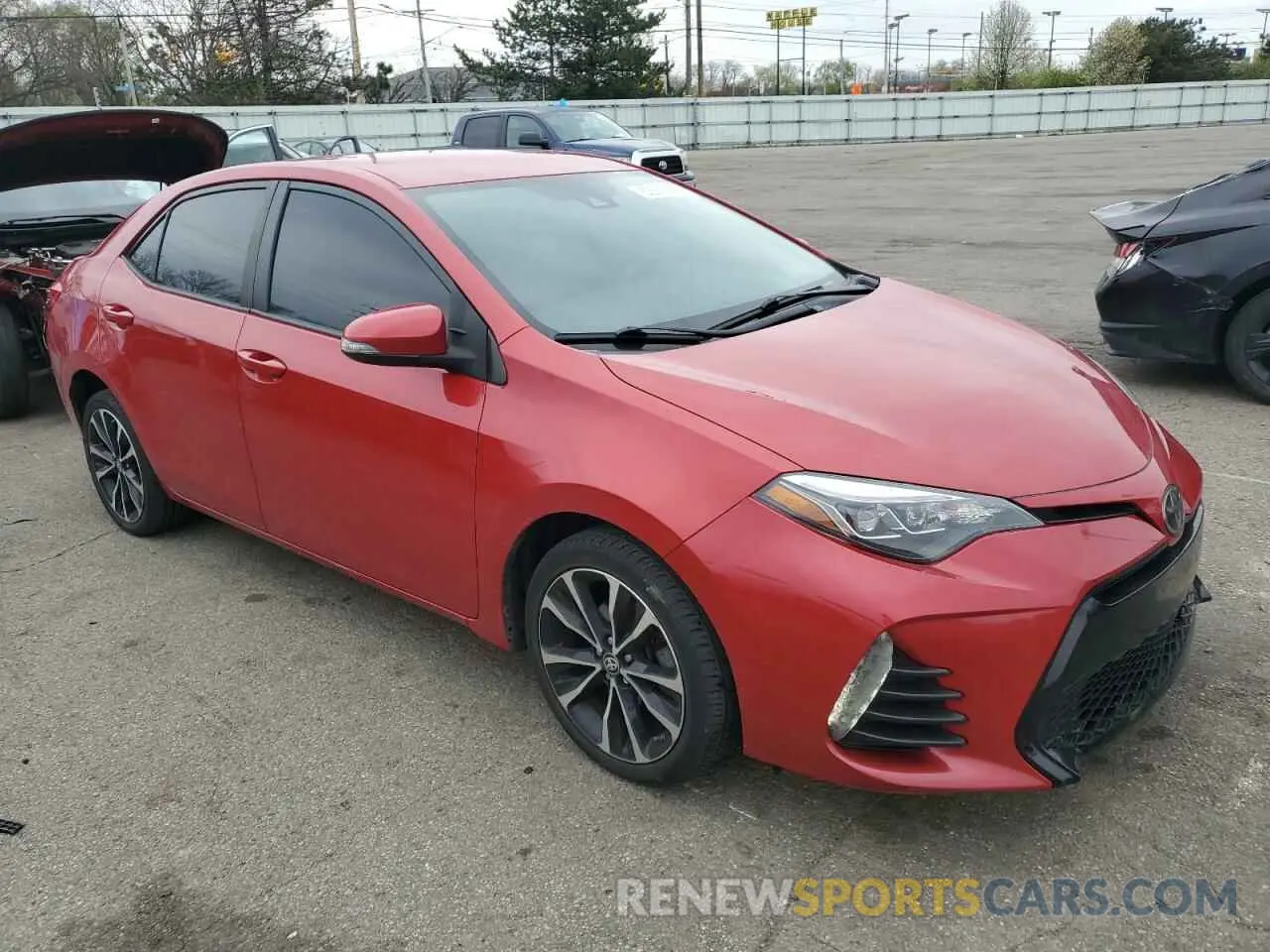 4 Photograph of a damaged car 2T1BURHE5KC206876 TOYOTA COROLLA 2019