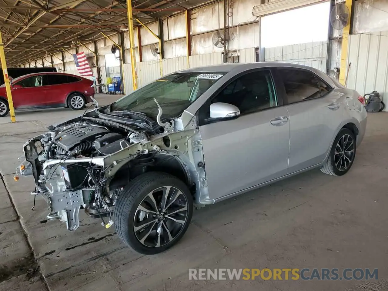 1 Photograph of a damaged car 2T1BURHE5KC207915 TOYOTA COROLLA 2019