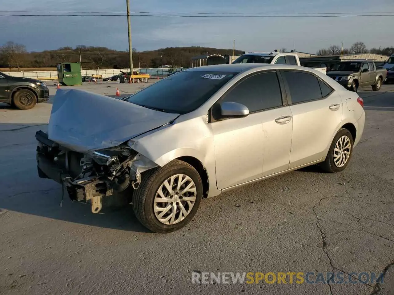 1 Photograph of a damaged car 2T1BURHE5KC208756 TOYOTA COROLLA 2019