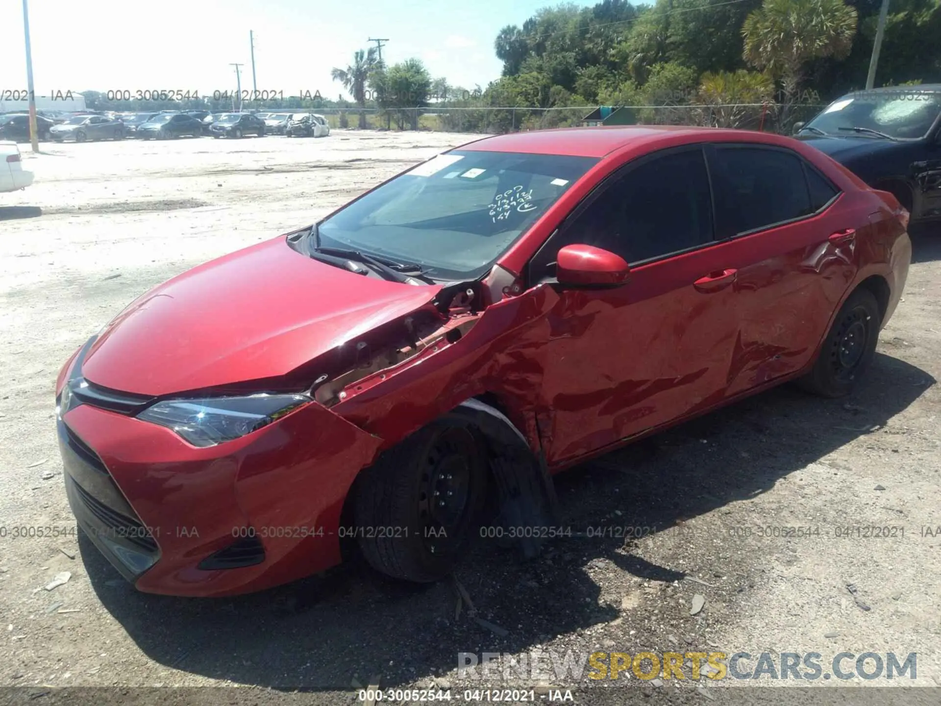 2 Photograph of a damaged car 2T1BURHE5KC210734 TOYOTA COROLLA 2019