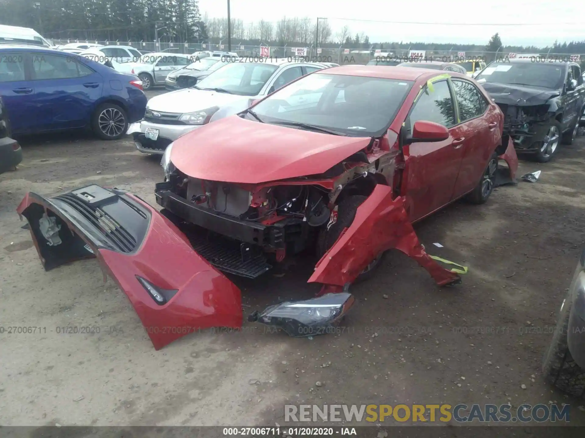 2 Photograph of a damaged car 2T1BURHE5KC218090 TOYOTA COROLLA 2019