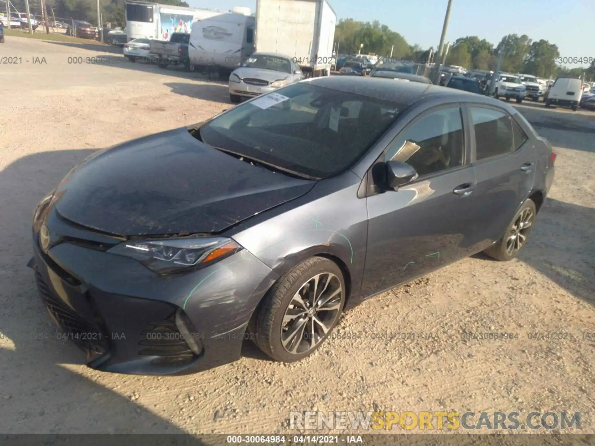 2 Photograph of a damaged car 2T1BURHE5KC222768 TOYOTA COROLLA 2019