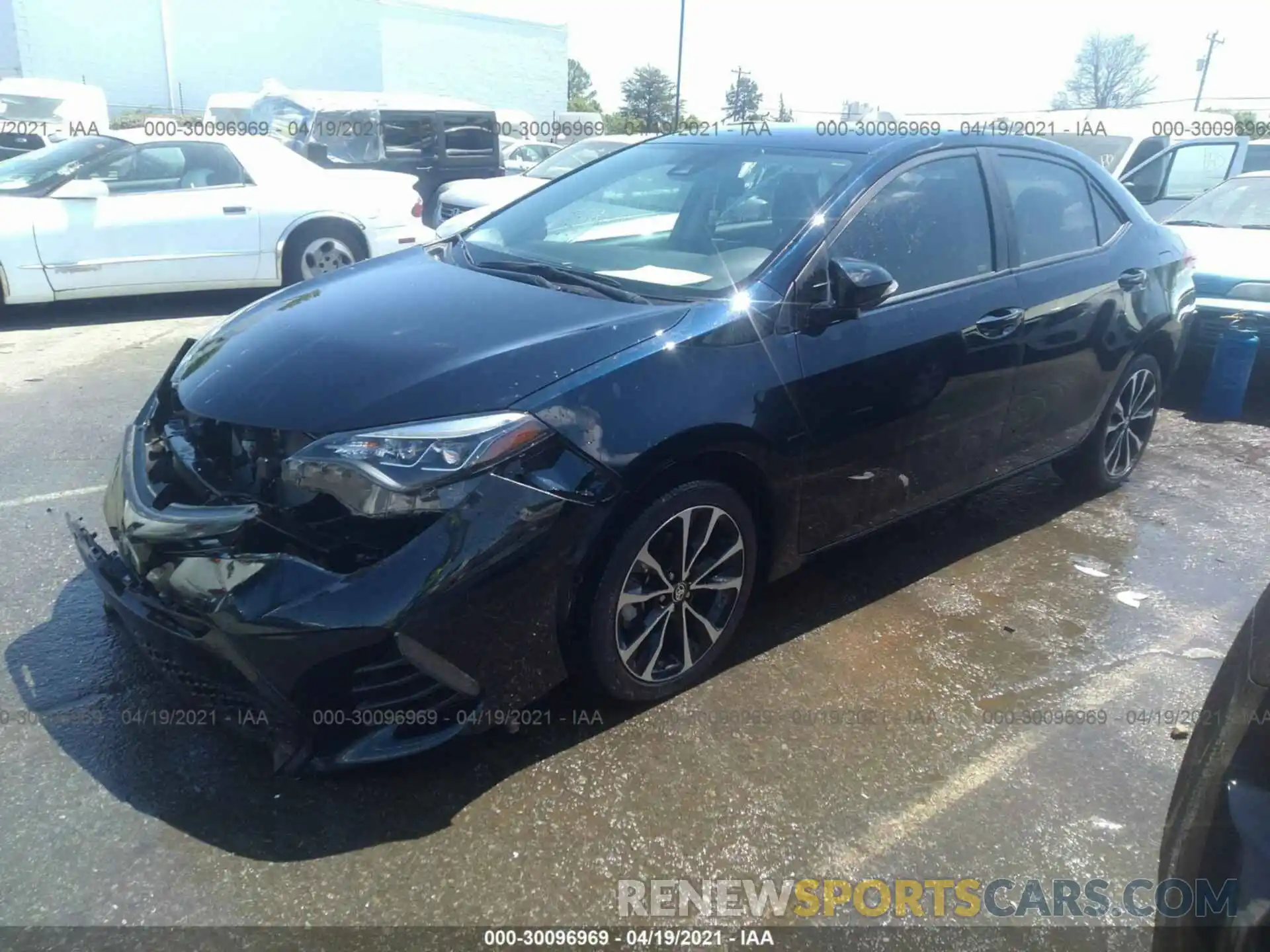 2 Photograph of a damaged car 2T1BURHE5KC222785 TOYOTA COROLLA 2019