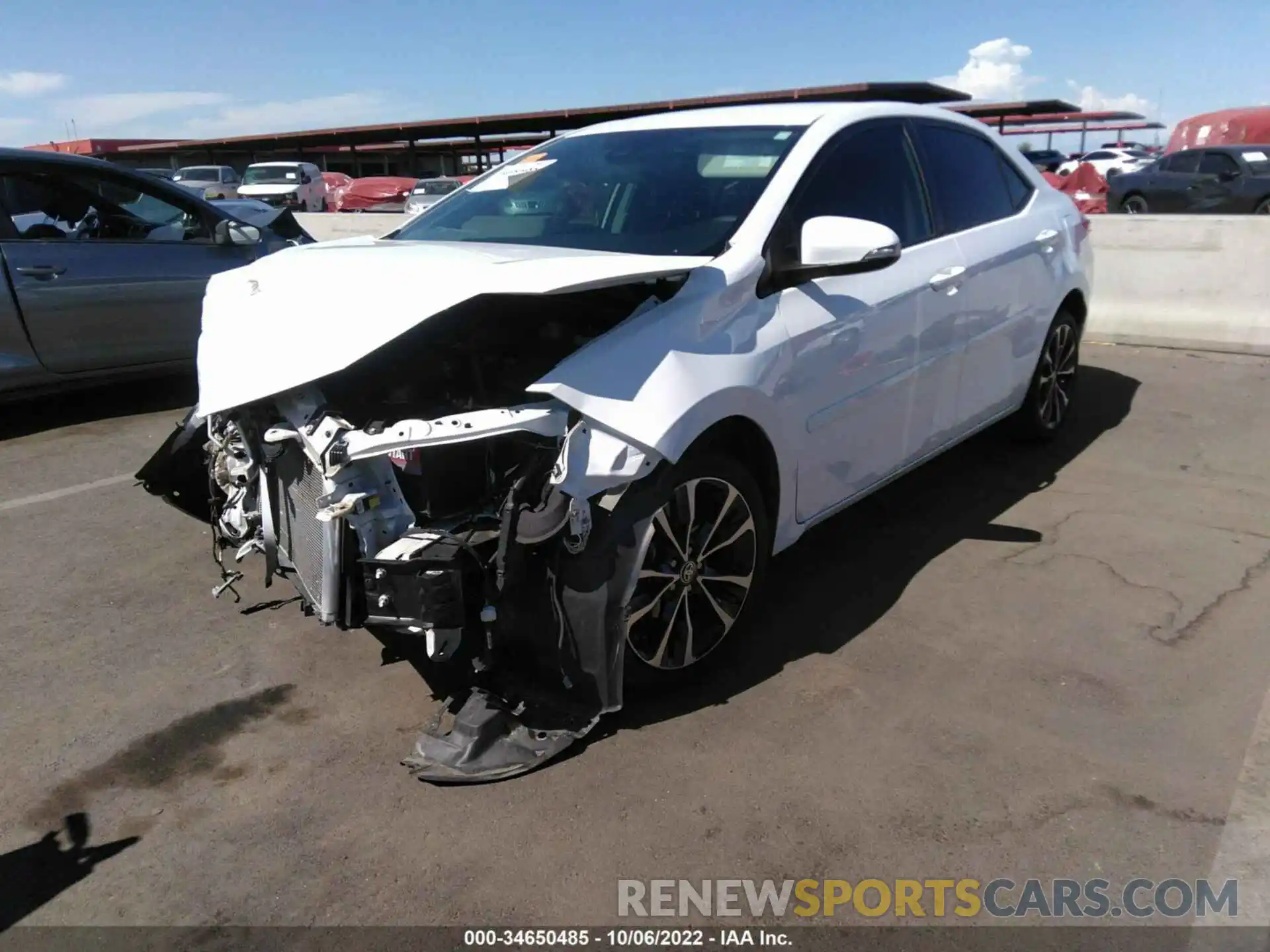 2 Photograph of a damaged car 2T1BURHE5KC227839 TOYOTA COROLLA 2019