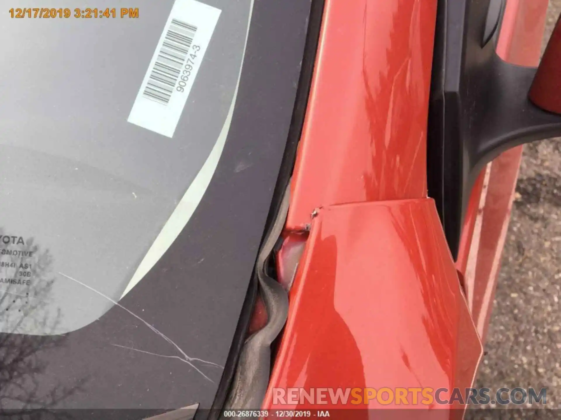 14 Photograph of a damaged car 2T1BURHE5KC232636 TOYOTA COROLLA 2019