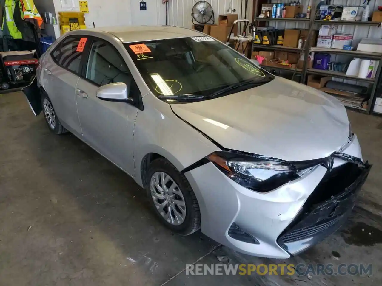 1 Photograph of a damaged car 2T1BURHE5KC233625 TOYOTA COROLLA 2019